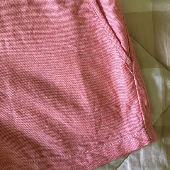 J Crew Factory Pink Oxford Cotton Chino Shorts - Picture 3 of 6